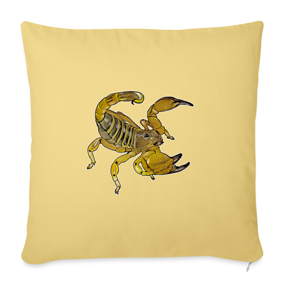 Sofakissen mit Füllung 44 x 44 cm Scorpio maurus palmatus - Hellgelb
