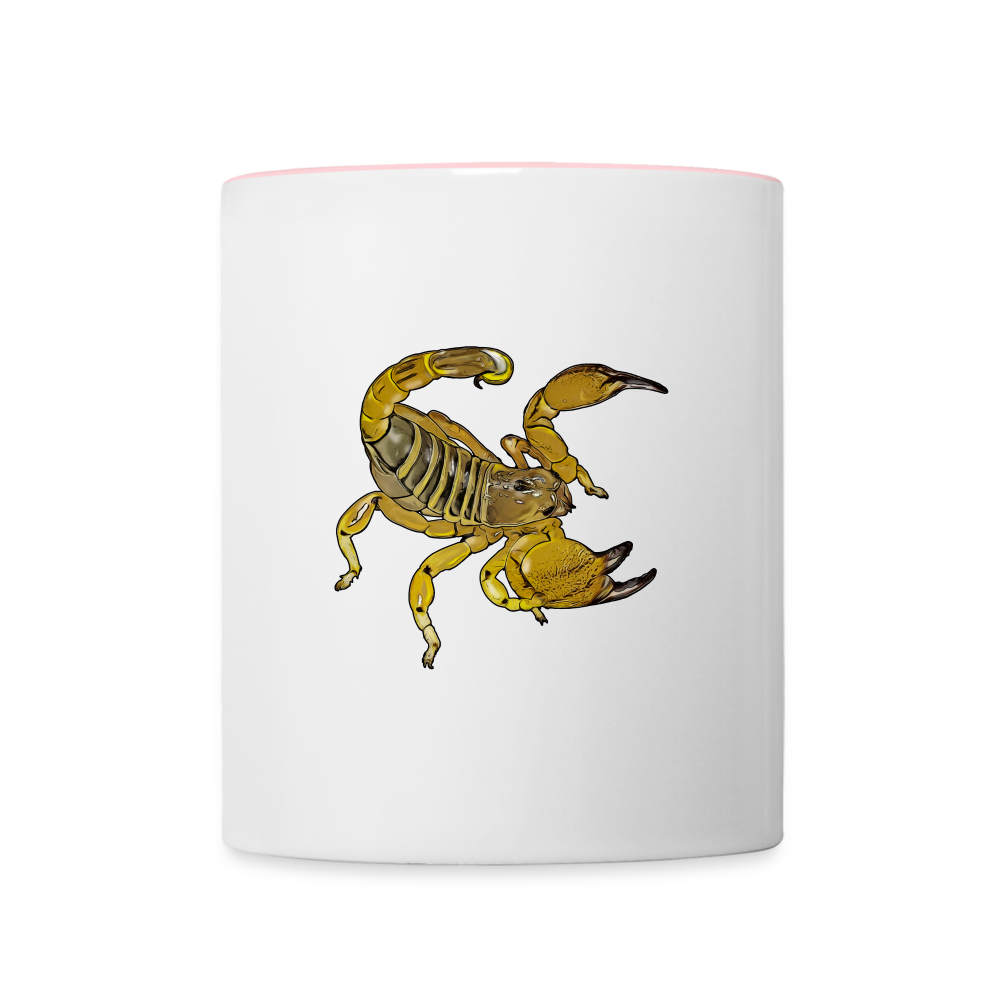 Tasse farbig Scorpio maurus palmatus - Weiß/Pink