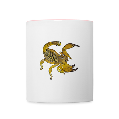 Tasse farbig Scorpio maurus palmatus - Weiß/Pink