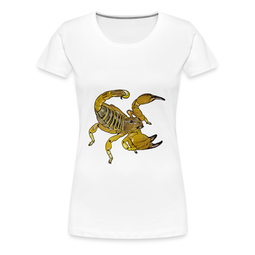 Frauen Basic T-Shirt Scorpio maurus palmatus - weiß