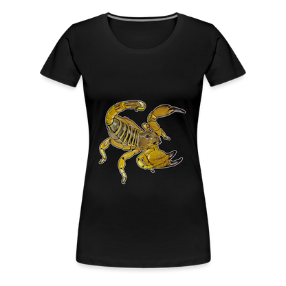 Frauen Basic T-Shirt Scorpio maurus palmatus - Schwarz