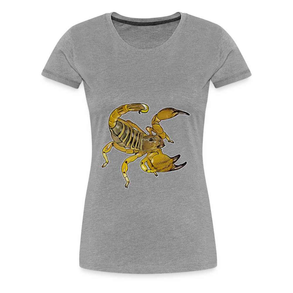 Frauen Basic T-Shirt Scorpio maurus palmatus - Grau meliert