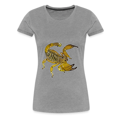 Frauen Basic T-Shirt Scorpio maurus palmatus - Grau meliert
