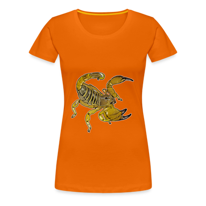 Frauen Basic T-Shirt Scorpio maurus palmatus - Orange