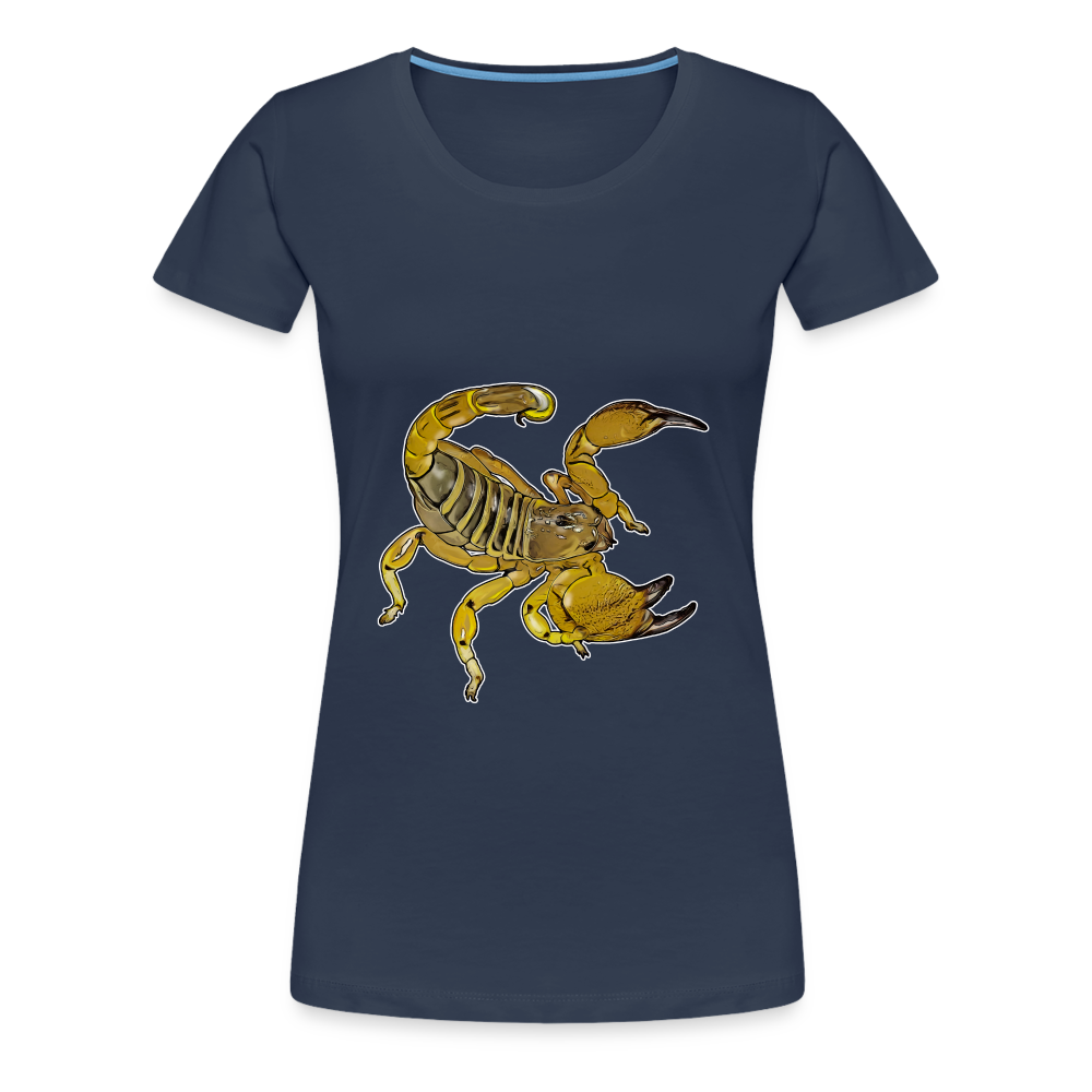 Frauen Basic T-Shirt Scorpio maurus palmatus - Navy