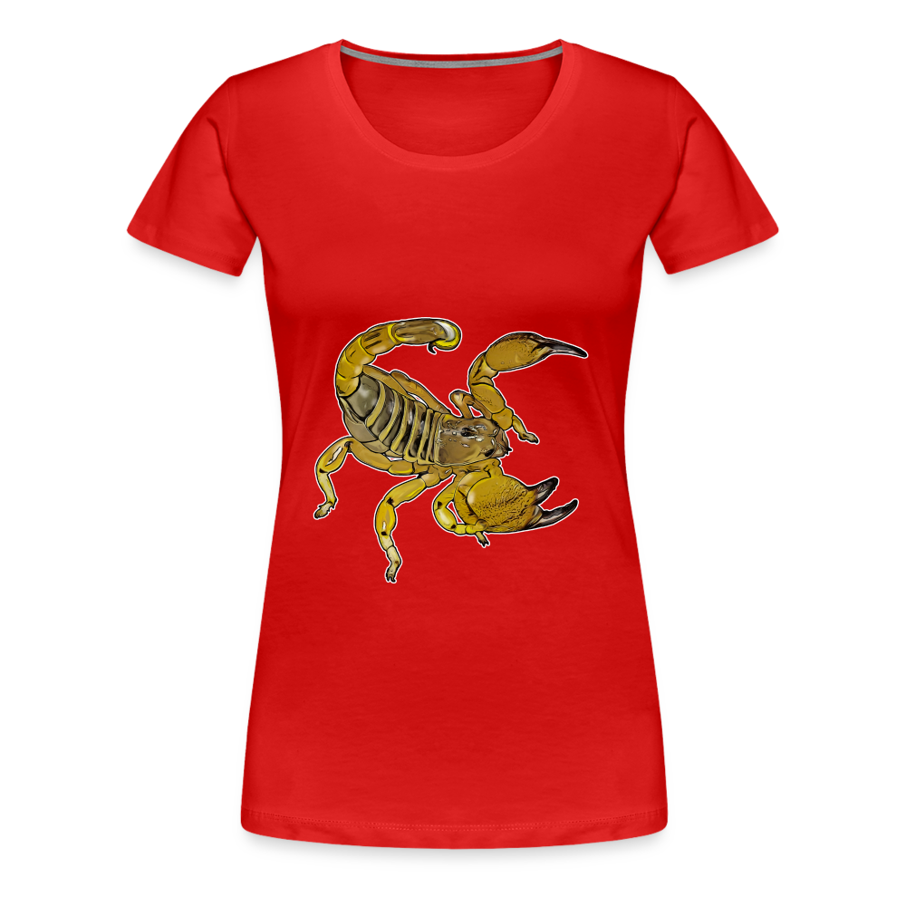 Frauen Basic T-Shirt Scorpio maurus palmatus - Rot
