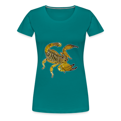 Frauen Basic T-Shirt Scorpio maurus palmatus - Divablau