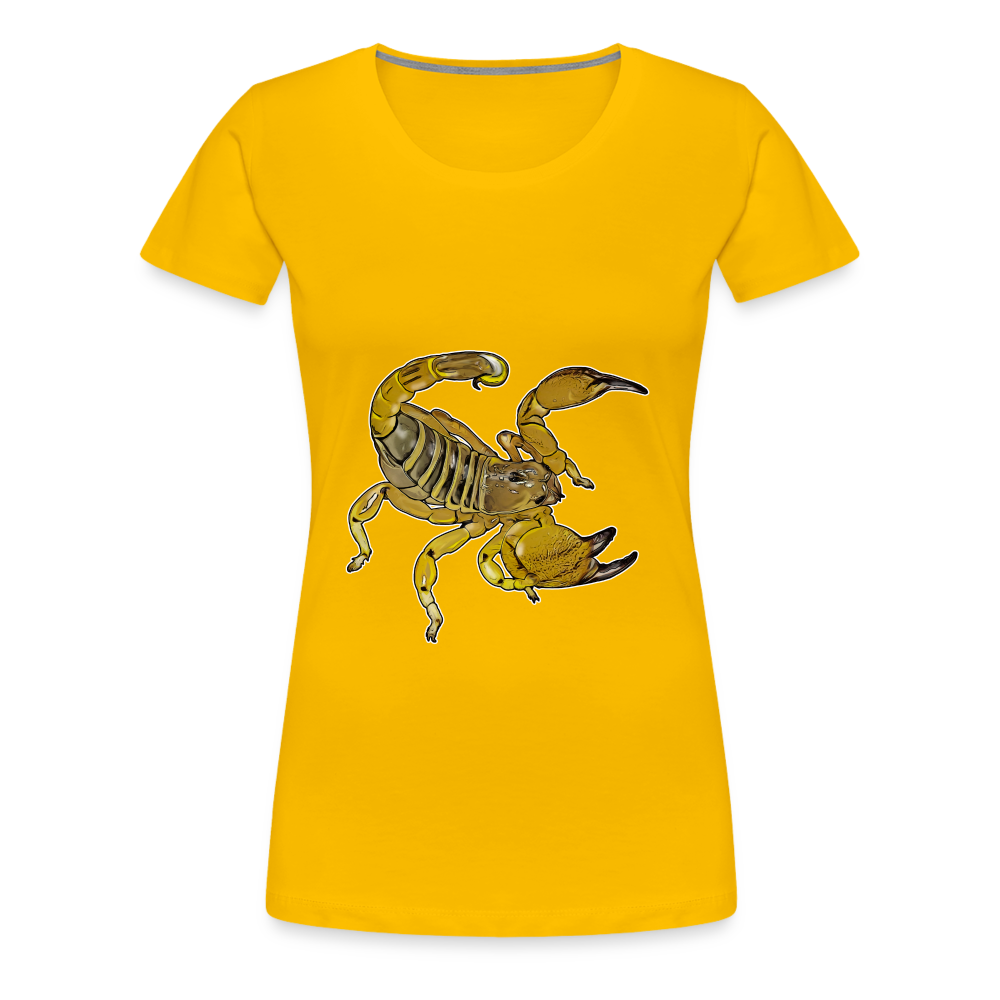 Frauen Basic T-Shirt Scorpio maurus palmatus - Sonnengelb