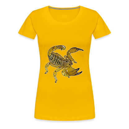 Frauen Basic T-Shirt Scorpio maurus palmatus - Sonnengelb