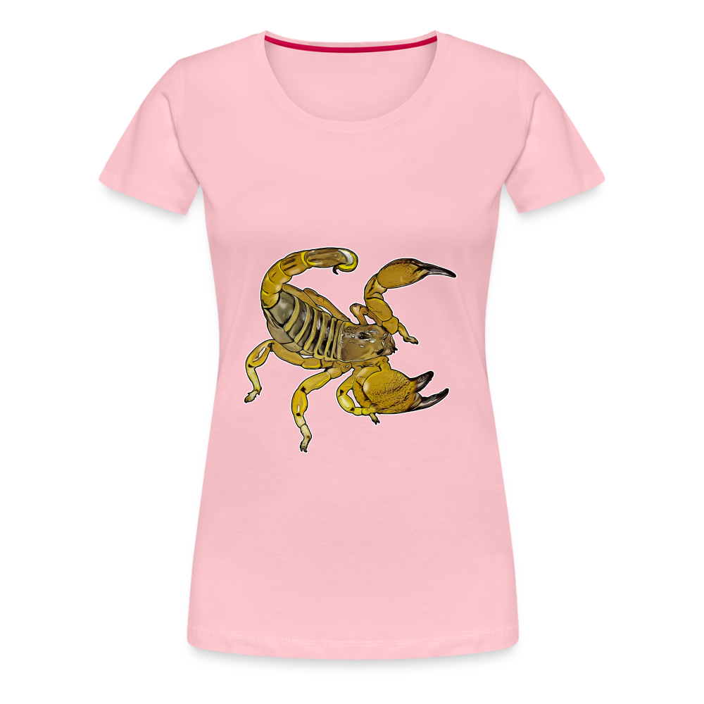 Frauen Basic T-Shirt Scorpio maurus palmatus - Hellrosa