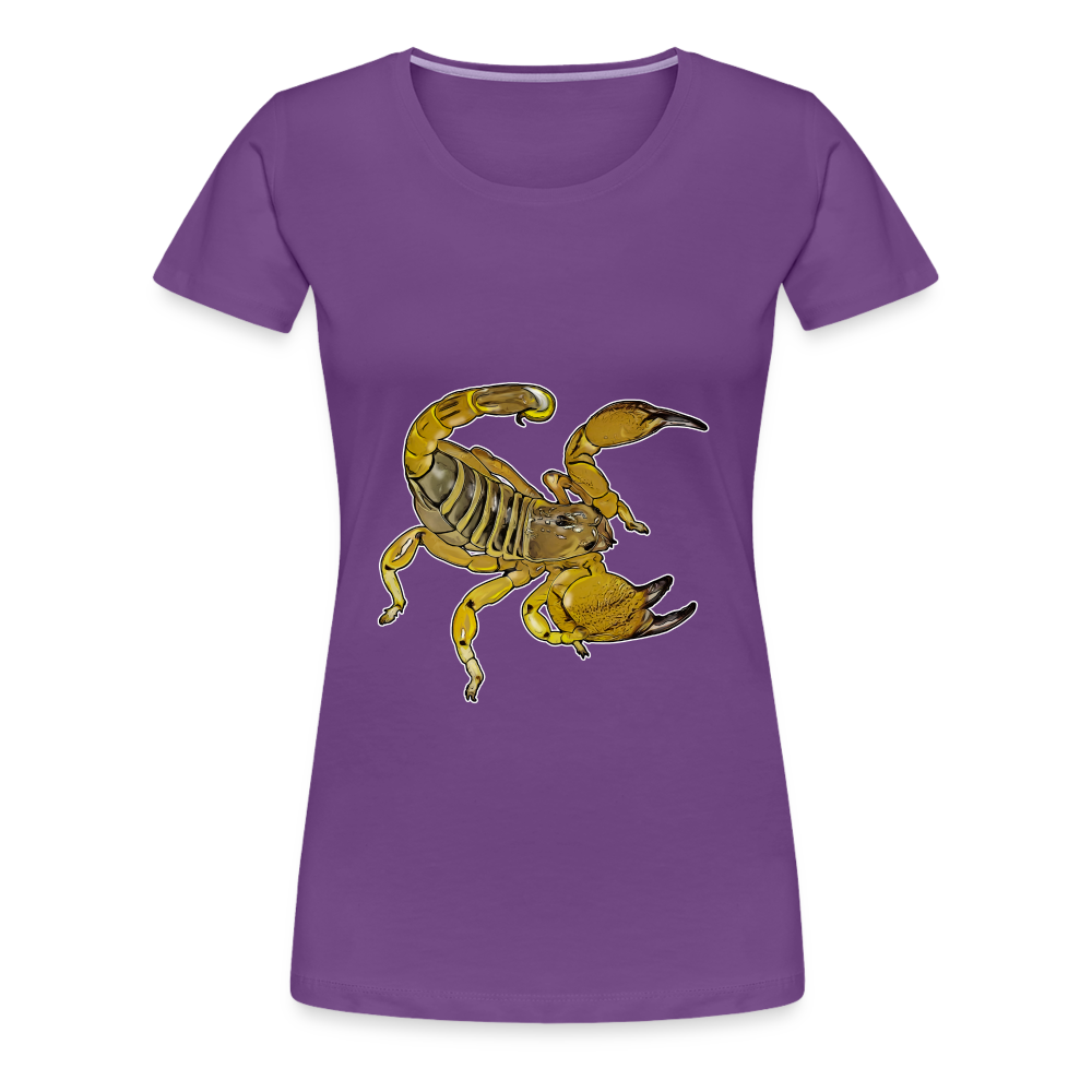 Frauen Basic T-Shirt Scorpio maurus palmatus - Lila
