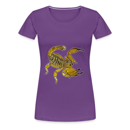 Frauen Basic T-Shirt Scorpio maurus palmatus - Lila