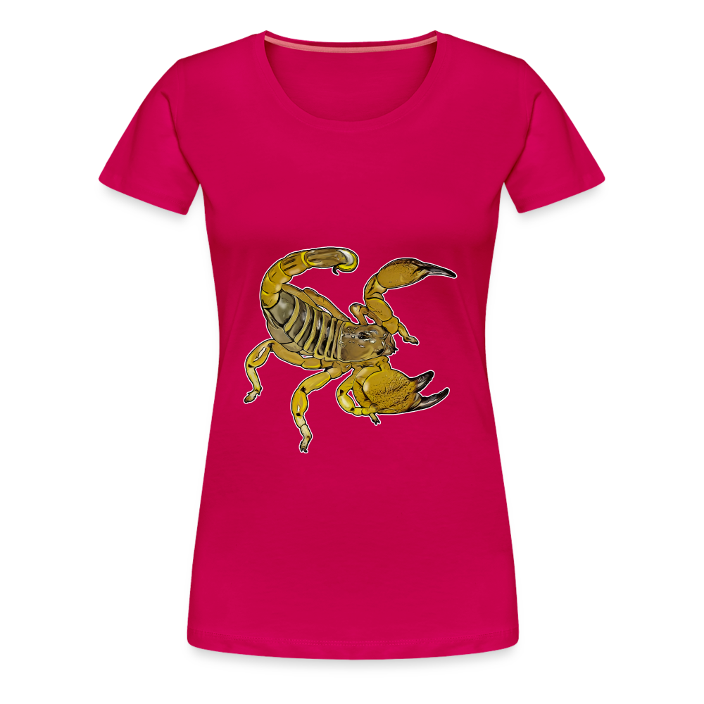 Frauen Basic T-Shirt Scorpio maurus palmatus - dunkles Pink