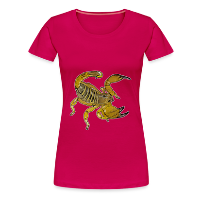 Frauen Basic T-Shirt Scorpio maurus palmatus - dunkles Pink