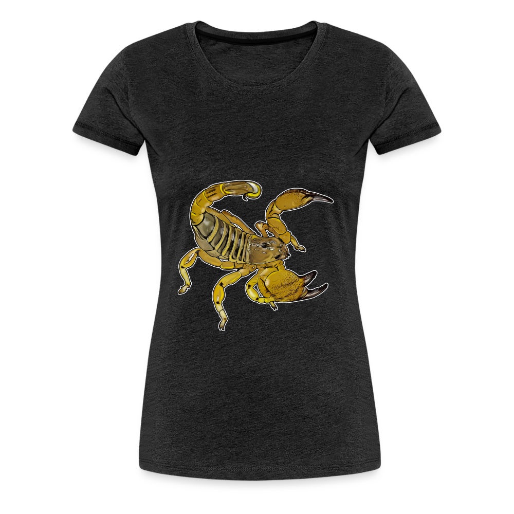 Frauen Basic T-Shirt Scorpio maurus palmatus - Anthrazit