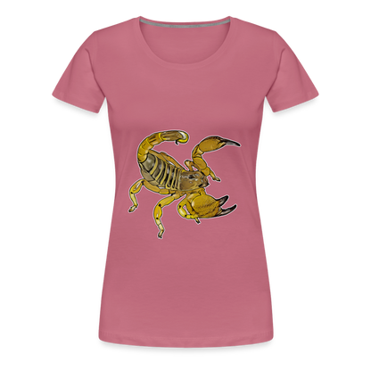 Frauen Basic T-Shirt Scorpio maurus palmatus - Malve