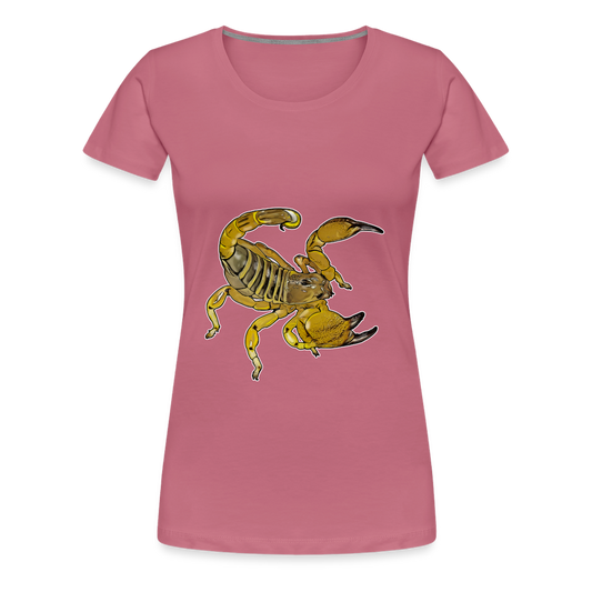 Frauen Basic T-Shirt Scorpio maurus palmatus - Malve