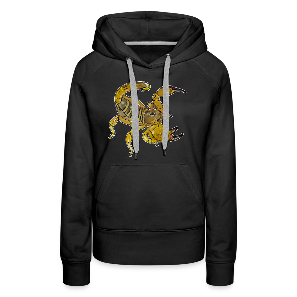 Frauen Hoodie Scorpio maurus palmatus - Schwarz