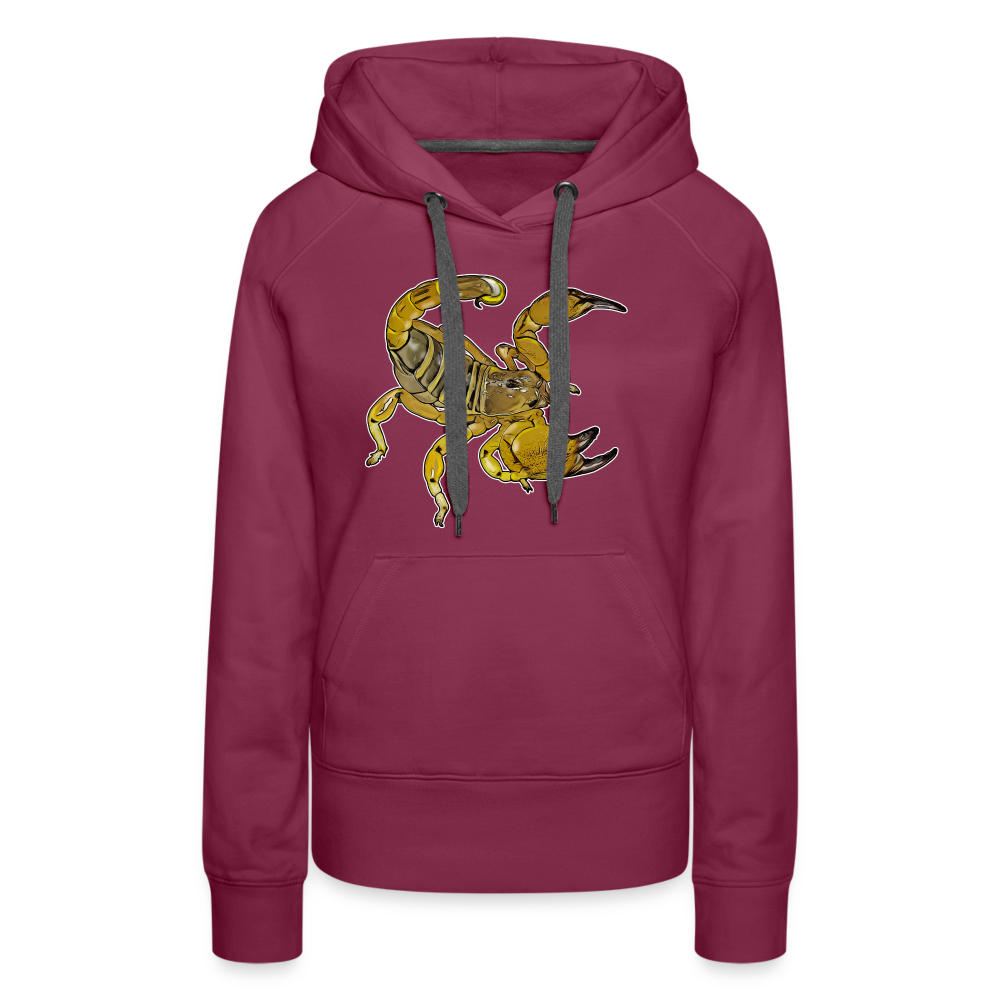Frauen Hoodie Scorpio maurus palmatus - Bordeaux
