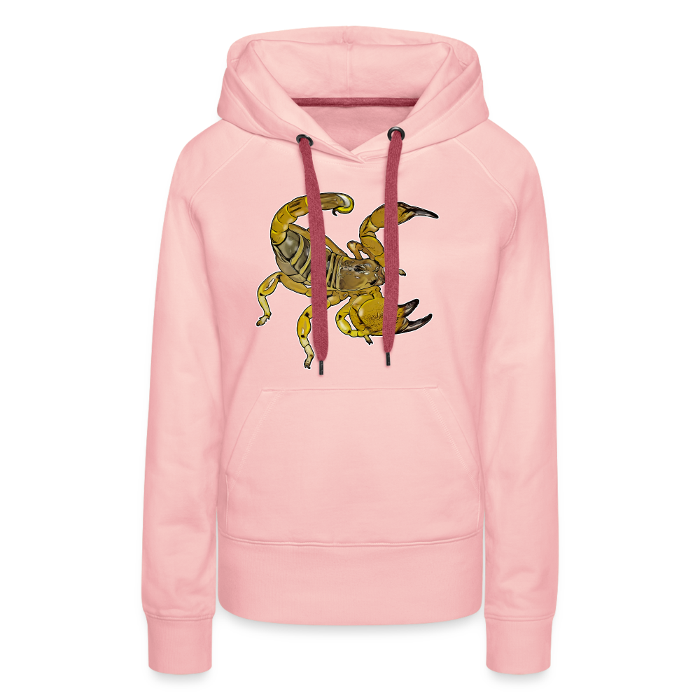 Frauen Hoodie Scorpio maurus palmatus - Kristallrosa