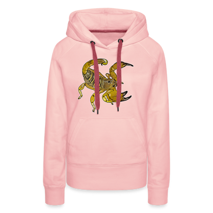 Frauen Hoodie Scorpio maurus palmatus - Kristallrosa