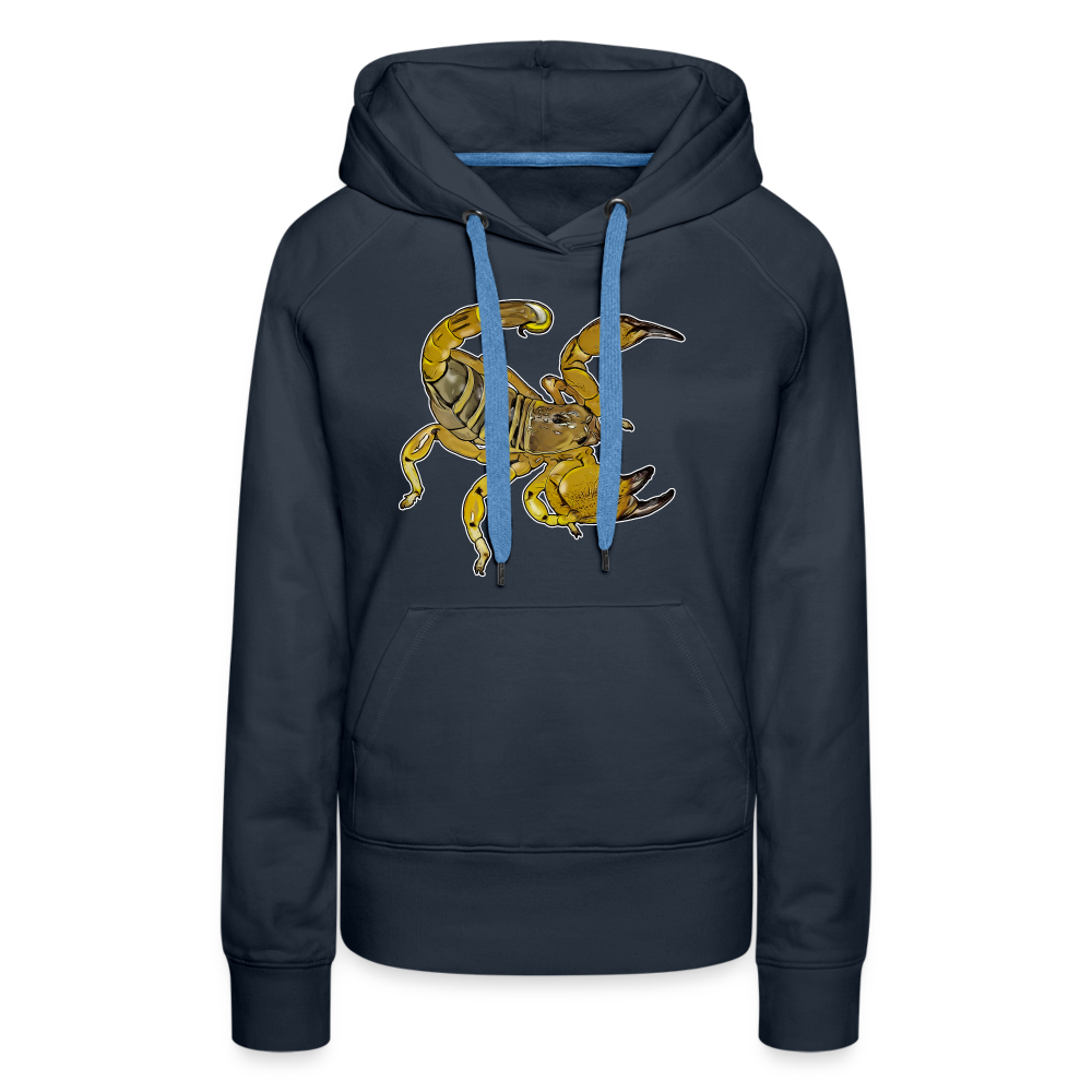 Frauen Hoodie Scorpio maurus palmatus - Navy