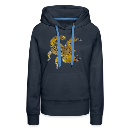 Frauen Hoodie Scorpio maurus palmatus - Navy