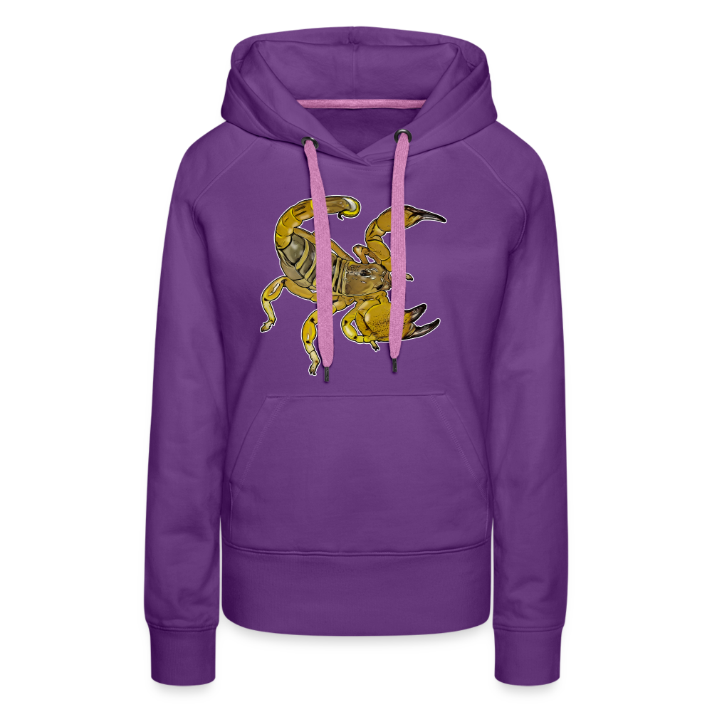 Frauen Hoodie Scorpio maurus palmatus - Purple