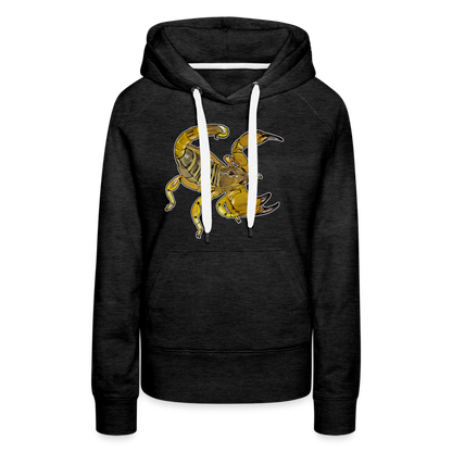 Frauen Hoodie Scorpio maurus palmatus - Anthrazit