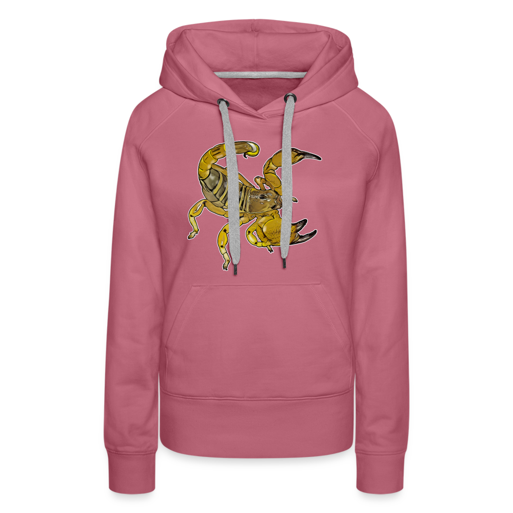 Frauen Hoodie Scorpio maurus palmatus - Malve
