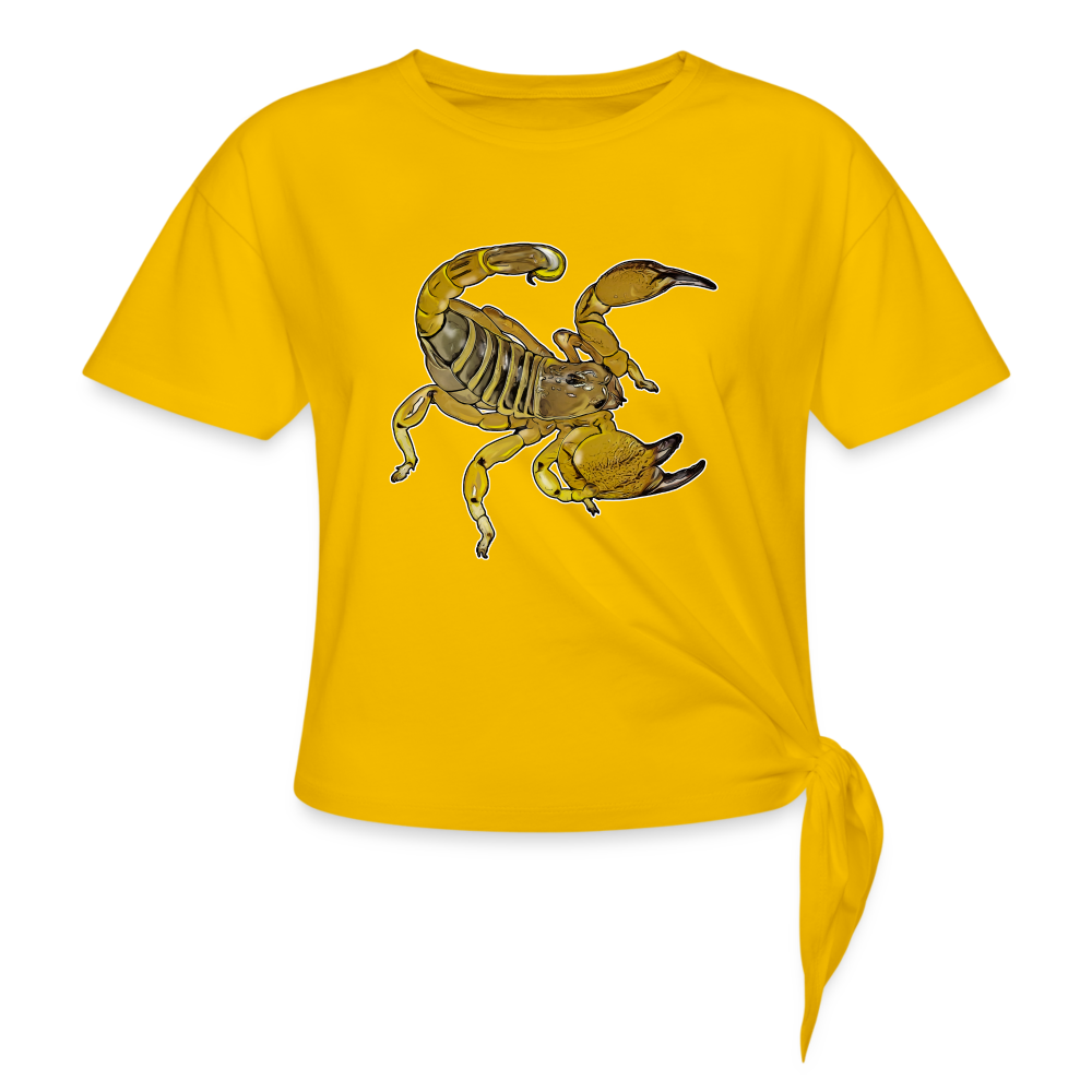 Frauen Knotenshirt Scorpio maurus palmatus - Sonnengelb