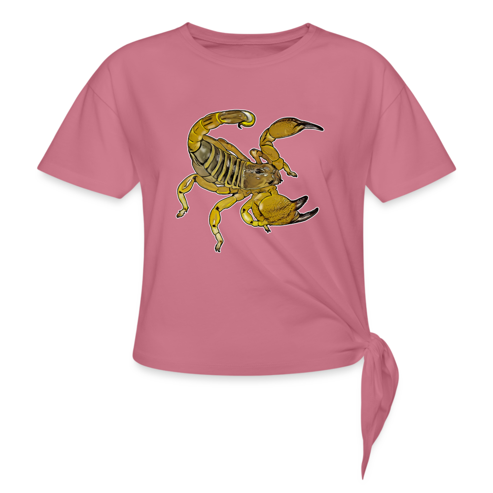 Frauen Knotenshirt Scorpio maurus palmatus - Malve