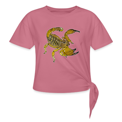 Frauen Knotenshirt Scorpio maurus palmatus - Malve