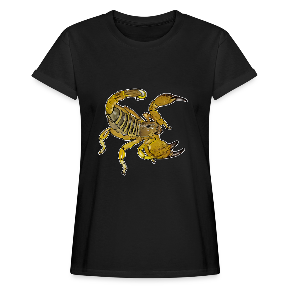 Frauen Oversized T-Shirt Scorpio maurus palmatus - Schwarz