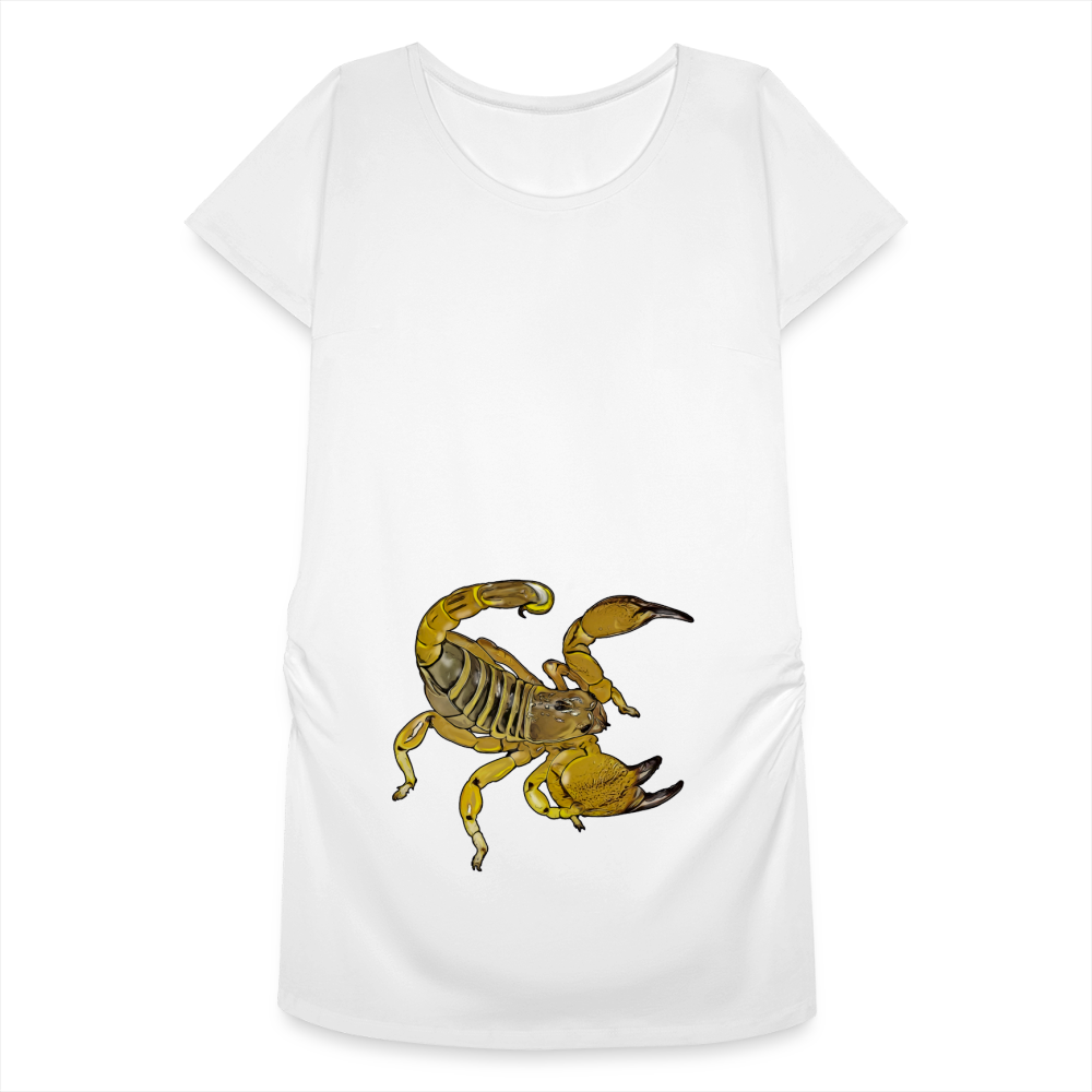 Frauen Schwangerschafts-T-Shirt Scorpio maurus palmatus - weiß