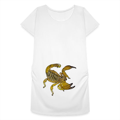 Frauen Schwangerschafts-T-Shirt Scorpio maurus palmatus - weiß
