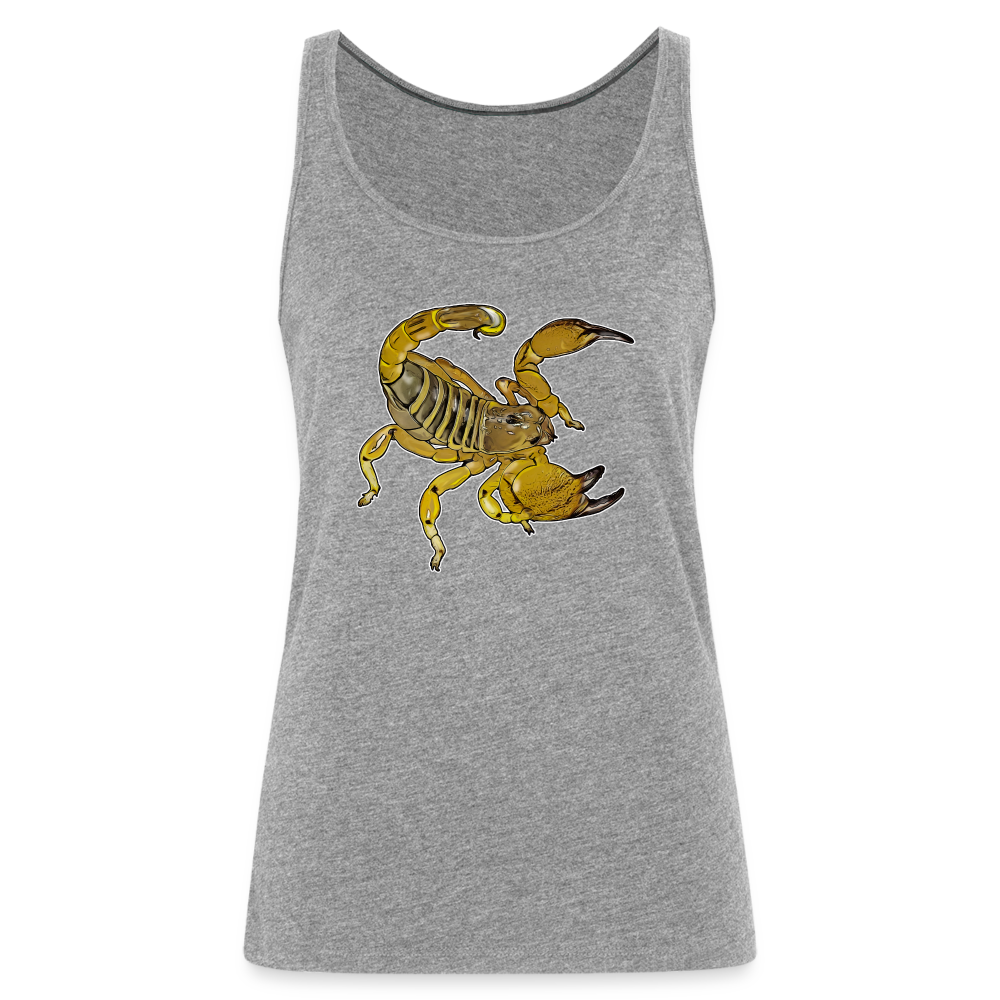 Frauen Tank Top Scorpio maurus palmatus - Grau meliert