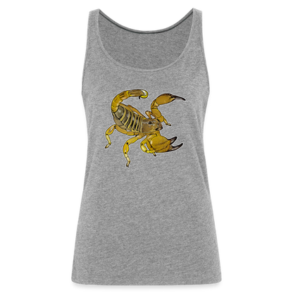 Frauen Tank Top Scorpio maurus palmatus - Grau meliert