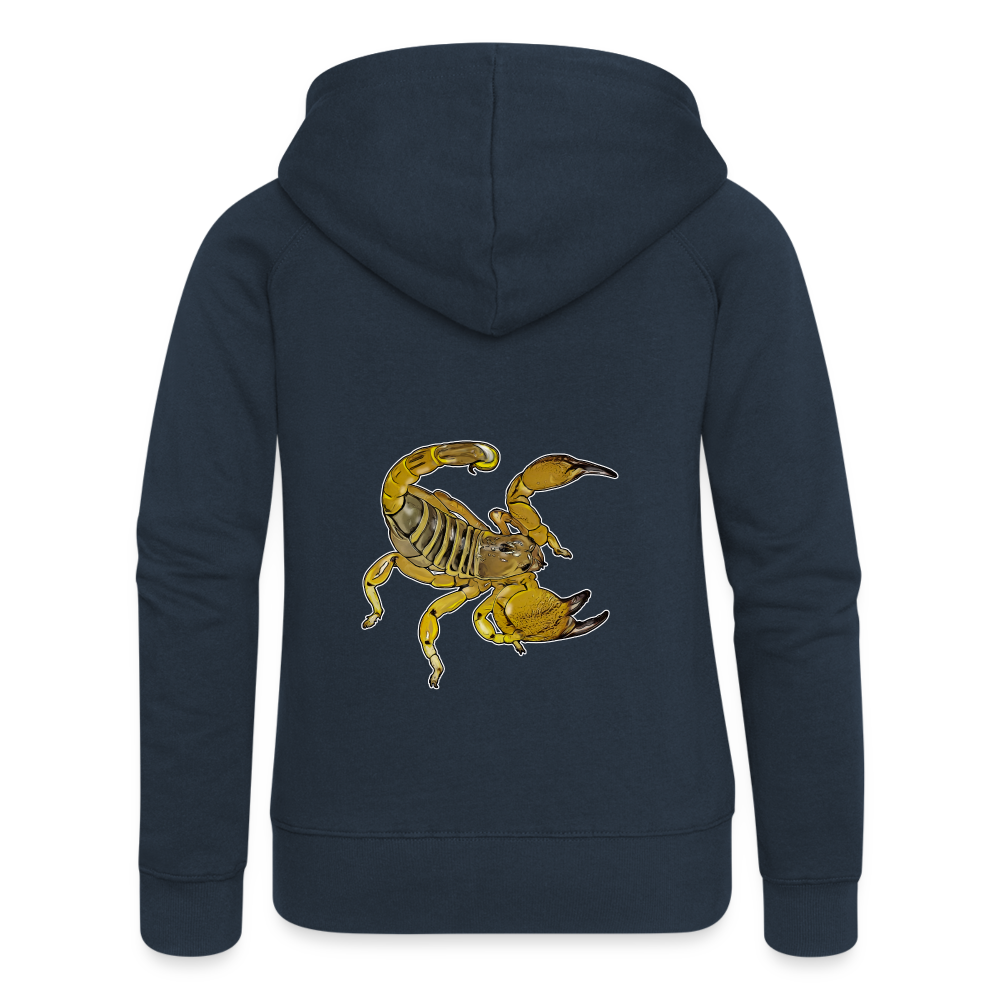 Frauen Zip-Hoodie Scorpio maurus palmatus - Navy
