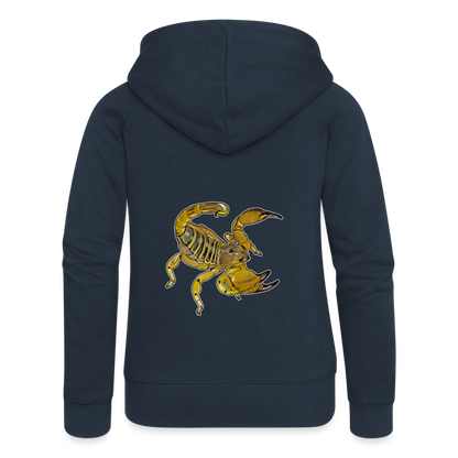 Frauen Zip-Hoodie Scorpio maurus palmatus - Navy