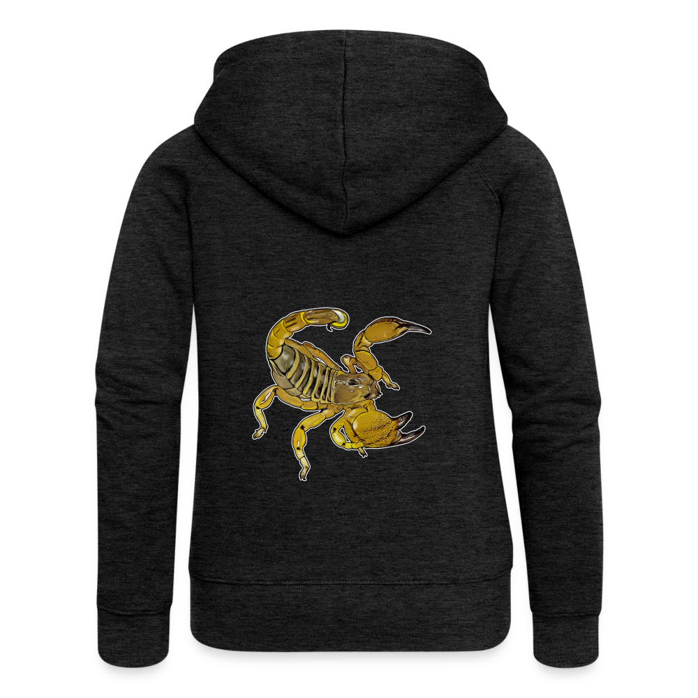 Frauen Zip-Hoodie Scorpio maurus palmatus - Anthrazit