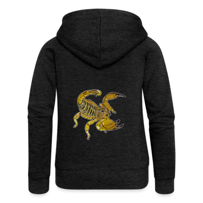 Frauen Zip-Hoodie Scorpio maurus palmatus - Anthrazit