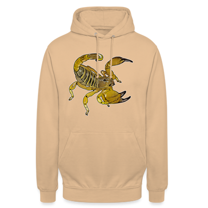 Unisex Hoodie Scorpio maurus palmatus - Beige