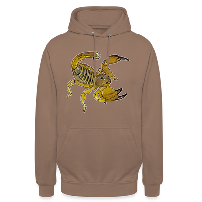Unisex Hoodie Scorpio maurus palmatus - Mokka