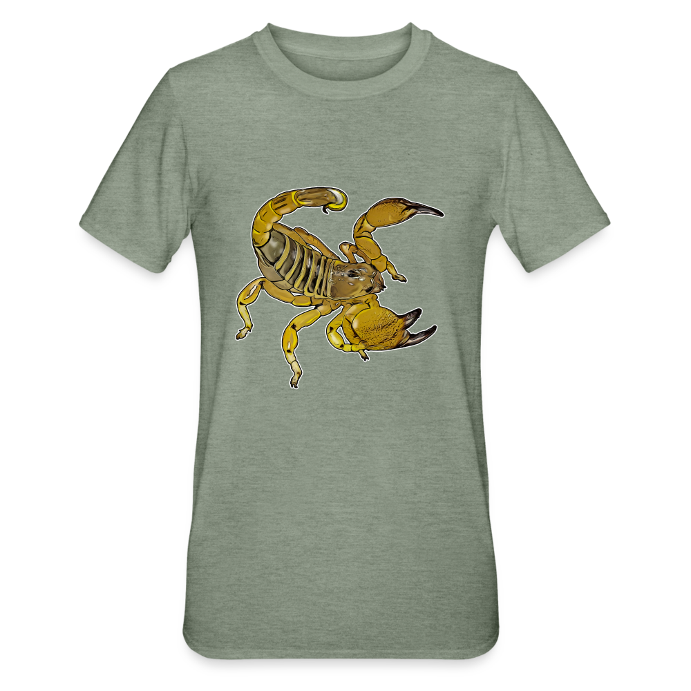Unisex T-Shirt Scorpio maurus palmatus - Militärgrün meliert