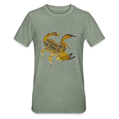 Unisex T-Shirt Scorpio maurus palmatus - Militärgrün meliert