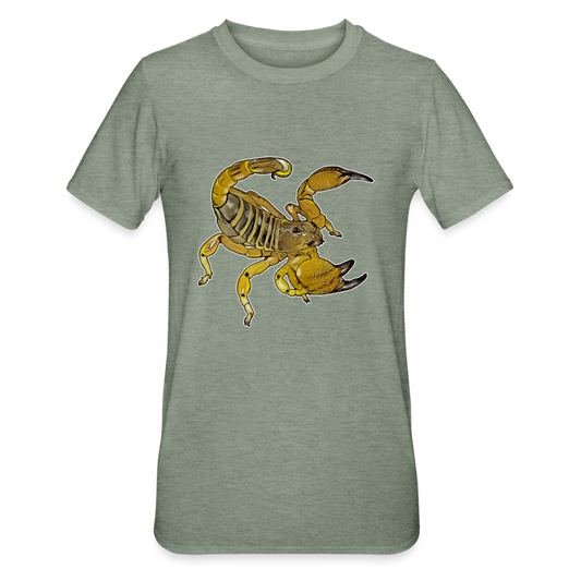 Unisex T-Shirt Scorpio maurus palmatus - Militärgrün meliert