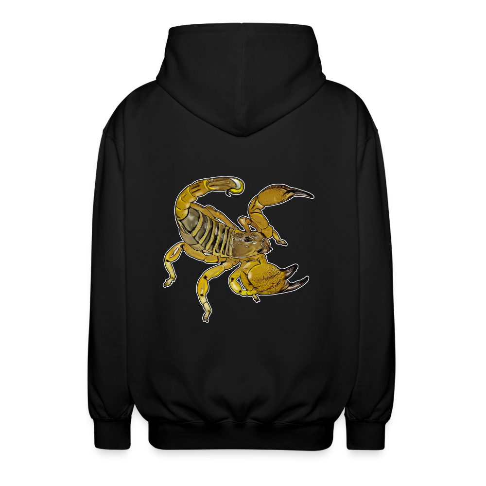 Unisex Zip-Hoodie Scorpio maurus palmatus - Schwarz