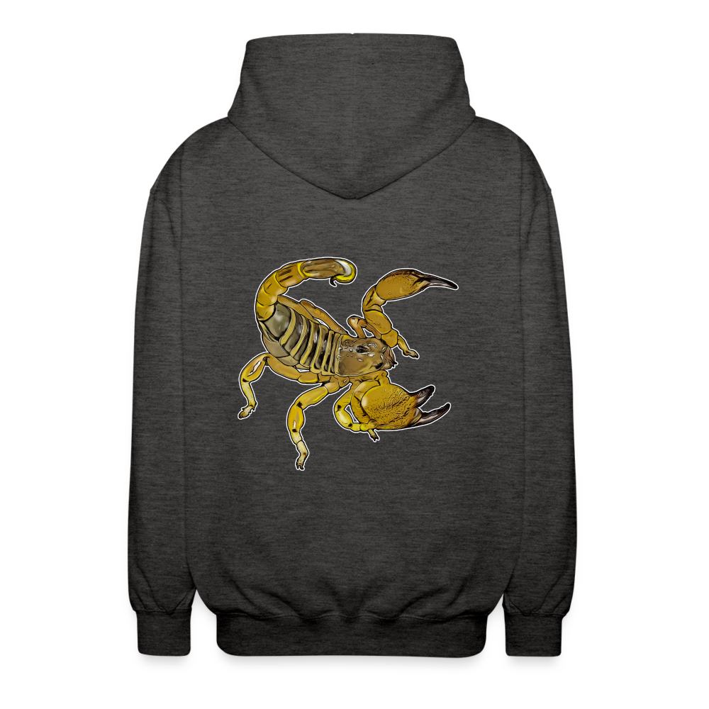 Unisex Zip-Hoodie Scorpio maurus palmatus - Anthrazit