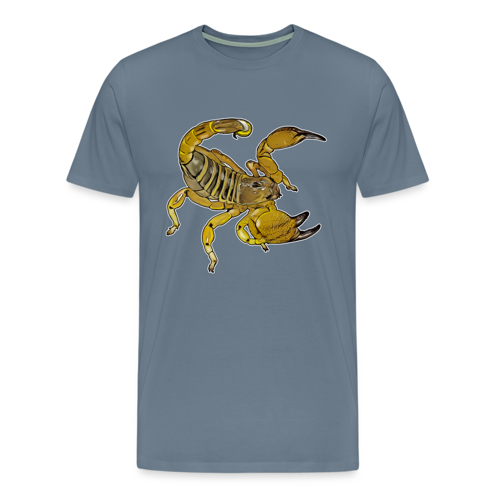 Männer Basic T-Shirt Scorpio maurus palmatus - Blaugrau